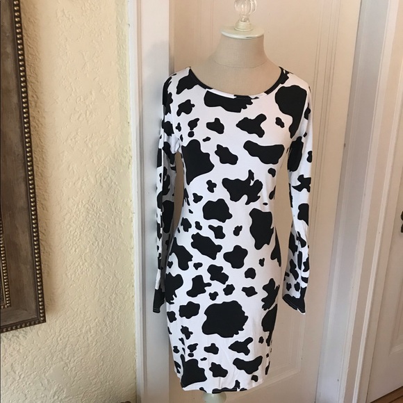 Boohoo | Dresses | Holstein Cow Print 